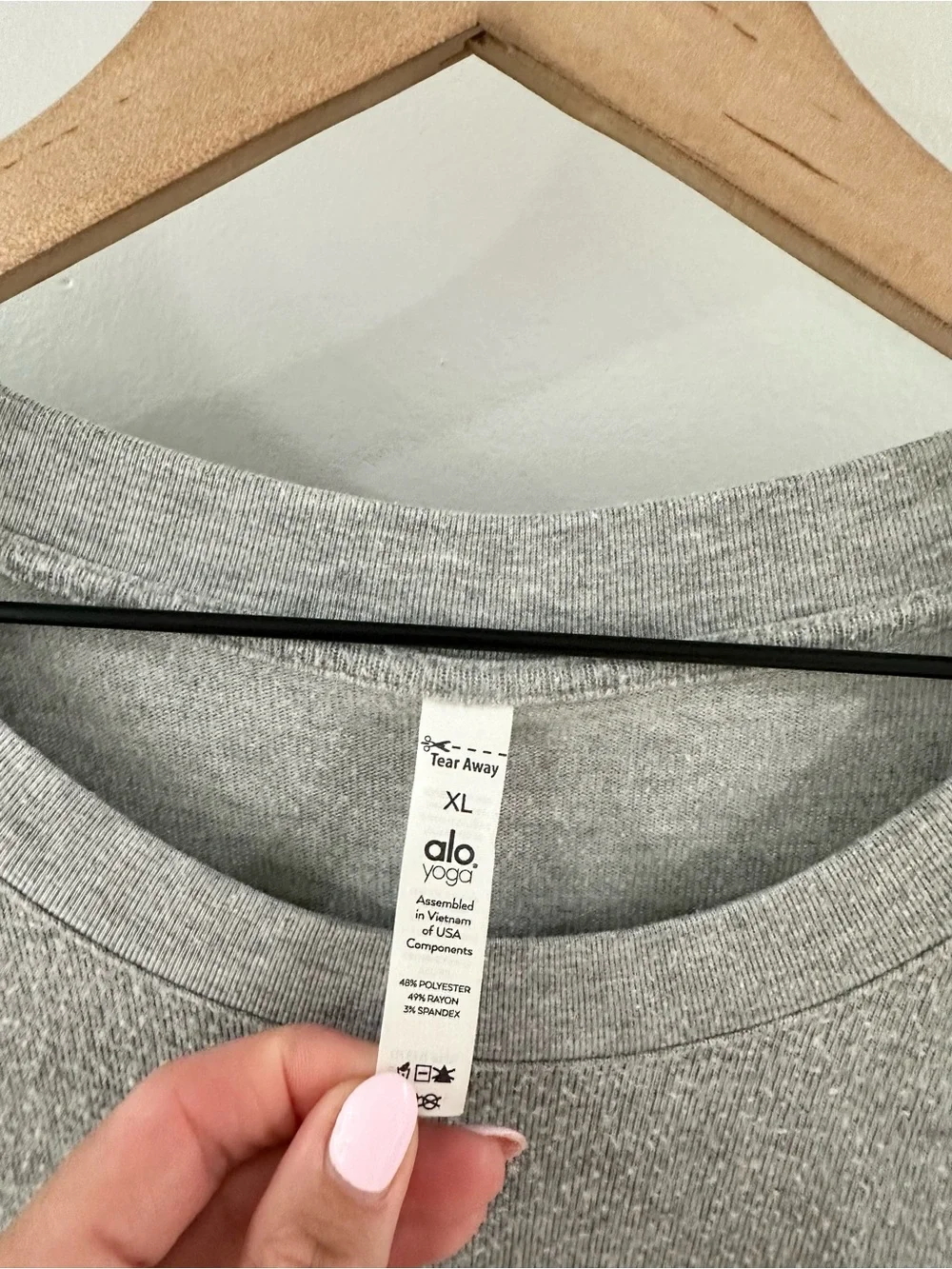 Alo Yoga Glimpse Pullover Tunic // Gray // XL